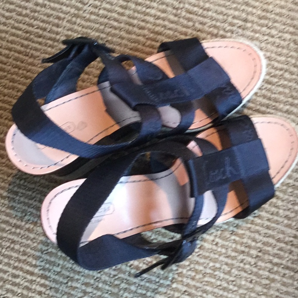 Coach High wedge heel sandal brunch chic travel mother day brunch shopping walk - Picture 3 of 13